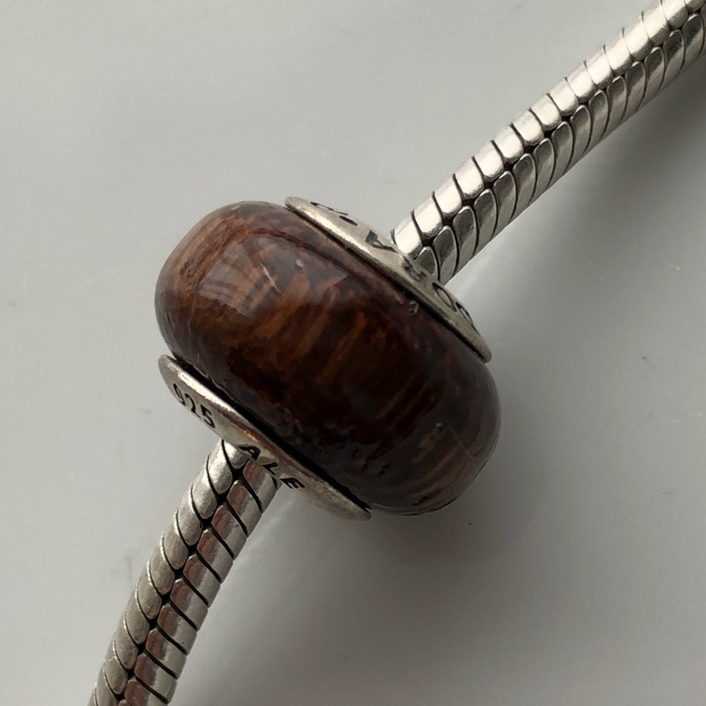 Pandora Acapu Wood Bead Authentic